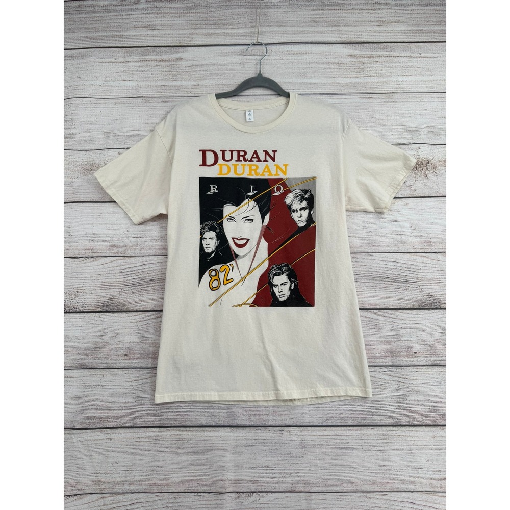 Duran Duran Graphic T-Shirt Men M Cream Rio 82 Tour 2025/26 Concert Tee